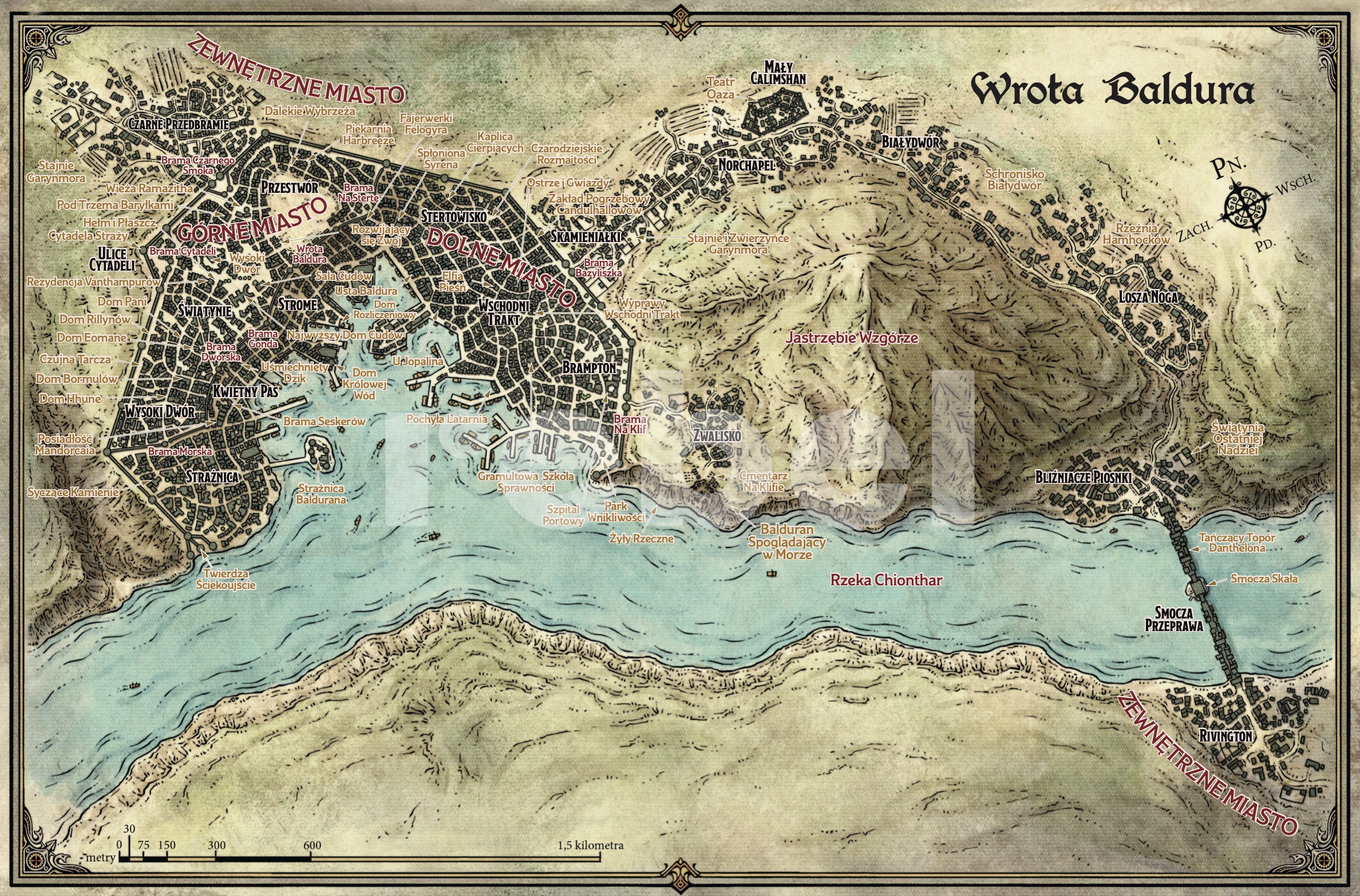 Mapa Baldur's Gate