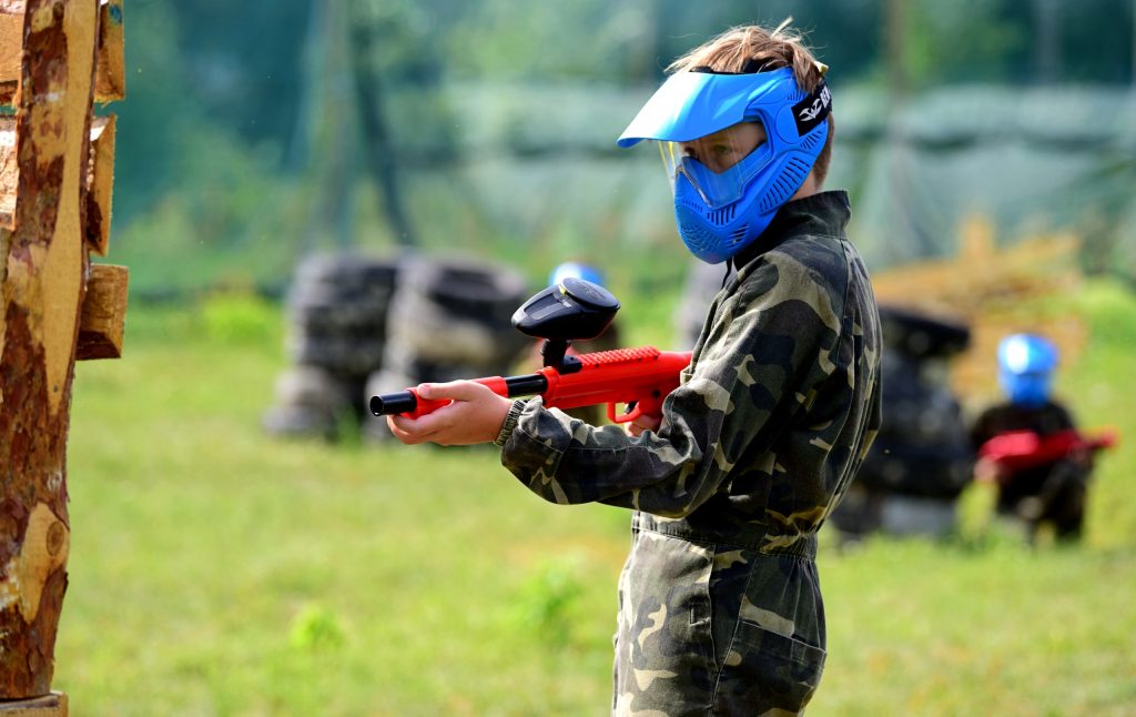 Obóz paintballowy dla młodszych